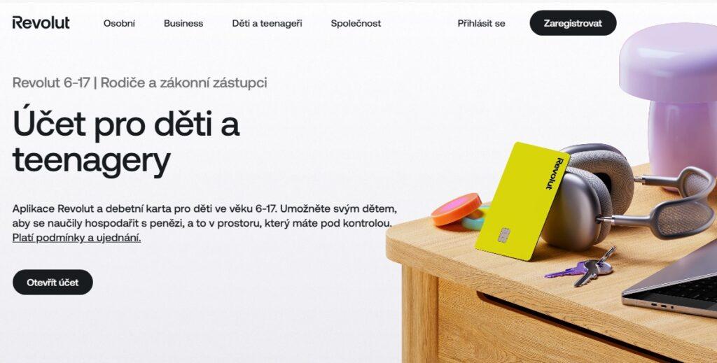 Revolut už poskytuje i prakticky čistě bankovní služby, mezi nimi také dětský účet nebo spoření. Zároveň tu jsou investice s Revolutem nebo Revolut Business – účet pro podnikatele.