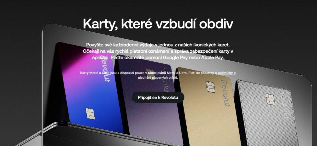 Revolut láká na designové "zlaté kreditky", výběr z bankomatu s Revolut kartou i na spravování na dálku pro případ, že by se karta ztratila.