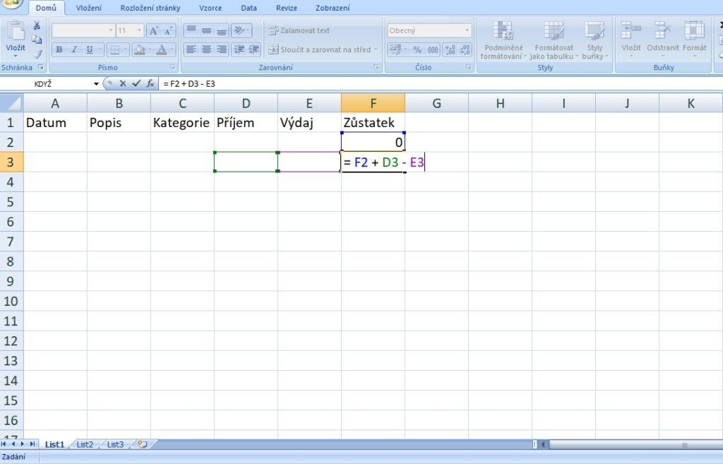 Není nic snazšího, než si vytvořit jednoduchou excelovou tabulku, která bude sama vypočítávat zůstatek. Či ano, ještě snazší je stáhnout si vzor nebo použít online verzi Google Sheet, která se automaticky ukládá online na uživatelův Google disk.