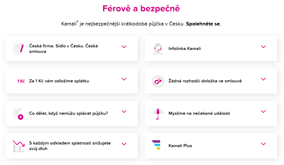 Kamali spadá pod Home Credit, a.s. a řadí se mezi celosvětově největšího poskytovatele úvěrů.